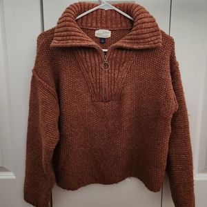 Quarter zip sweater size medium